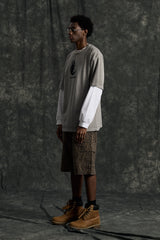 Cat Pigment T-shirt (Grey)