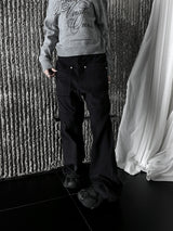 dying cutting zipper pants