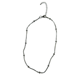 [Babyzoo] Simple ball snake chain necklace