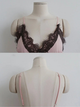 PINKBOM BLUSH LACE MINI DRESS
