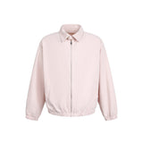 Soft Zip-Up Cotton Blouson Jacket