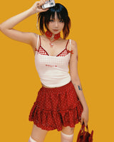 morning dot frill skirt (2color/inner pants)