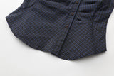 Classic Square Collar Check Shirt