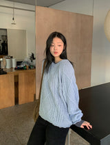 TL Wool Cable Round Knit