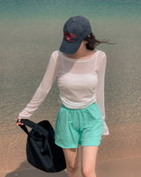 シャークストリングロングスリーブTシャツ