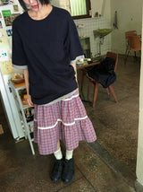 [unisex] モンゾレイヤードポケットボクシー半袖Tシャツ