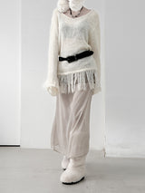 Lynch Fringe V-Neck Knit