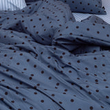 Dust-Free Dot Pattern - Blue Duvet Cover - K size