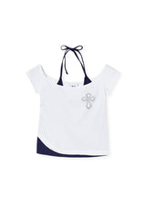agクロスTシャツ (ホワイト)