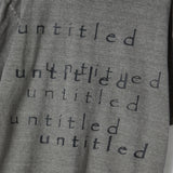 Untitled レイヤーロゴピグメントウォッシュ半袖 Gray