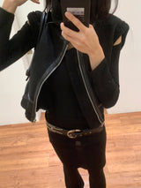 Ever Dumble High-Neck Two-Buckle Mustang Vest