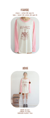 NEW LOVE Tシャツ レッドストライプ