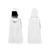 RELABEL('LABEL)テンセルウール フード付きノースリーブTシャツ