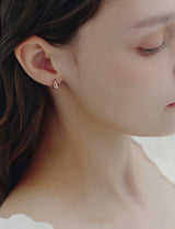 26SS★ H Edition Silver Rainy One-Touch Earrings