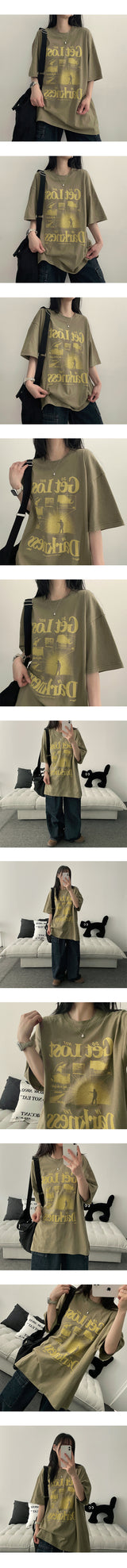 Rayu Oversized Fit Short Sleeve Tee