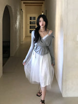 Tilda Ballerina Lace Bustier Tulle Long Dress