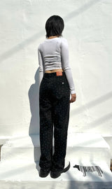 FLOWER DOT DENIM PANTS code 23001