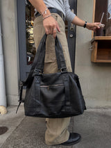 Moto two-way leather cross bag