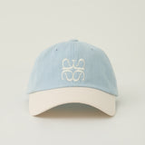 Avivere logo light denim ivory