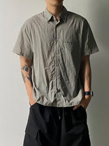String Nylon Short Sleeve Shirt 4C
