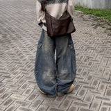 デロンカーゴワイドデニムパンツ