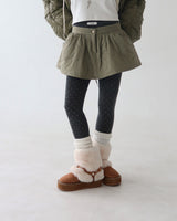 Quilting Padding Flare Miniskirt
