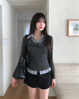 Reet Drape Layered Shirt