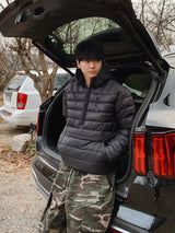 Brushed) Military cargo sweatpants