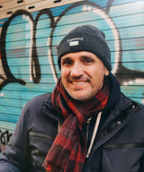 F****D SIGN BEANIE DAMAGE -SHADOW BLACK-