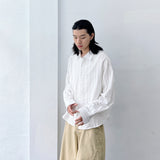 Sheer Stripe Relaxed Shirt