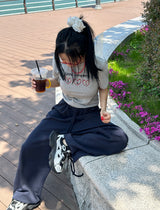 6 カラートゥインクルワイドパンツ