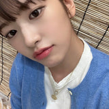 [Worn by IVE Ahn Yujin] イーヴィルアイスクエアマザーオブパール925シルバーネックレスN030-02G