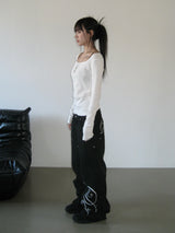 SALIX LETTERING SLIM T (White)