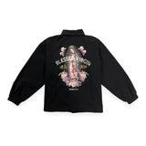 "BLESSED VIRGIN" プリントコーチジャケット