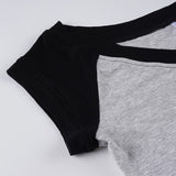 Number rag and coloration short-sleeved T-shirt