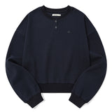 KIRSH プレーンボタンポイントスウェットシャツ [DARK NAVY]