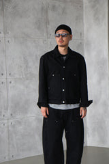[UNISEX] カーペンターブラックデニムジャケット