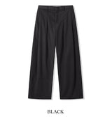 Matty Wool Deep Tuck Wide Slacks