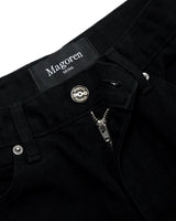 Metal Triclipse Regular Fit Bootcut Cotton Pants Black
