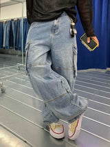 Monster Air Cargo Denim Pants 3C