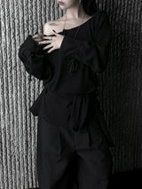chic loose belted strap knit (3color)