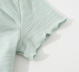 Zelia Check Ribbon Tee