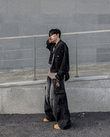 Flip Wide Denim Cargo Pants