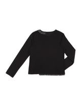 FRILL POCKET T (BLACK)