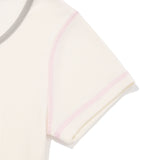 STITCH POINT SLIM FIT T-SHIRT [IVORY]