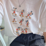 Sports Mickey Box fit Short-sleeved T-shirt
