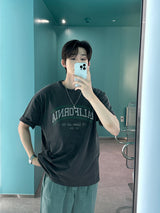 LMN リオカルフォルニアピグメントウォッシング半袖Tシャツ (2 colors)