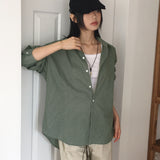 [UNISEX] Sket Autumn Checked Oversized Fit Long Sleeve Shirt