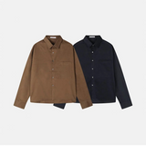 [Unisex] Crop suede shirts(2color)
