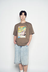 25SS シーサイドリゾートオパンチュウサギ半袖Tシャツ ココア